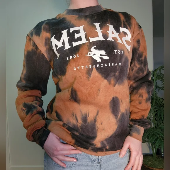 Salem Tie-Dye Sweater - Black and Brown - Picture 2 of 6